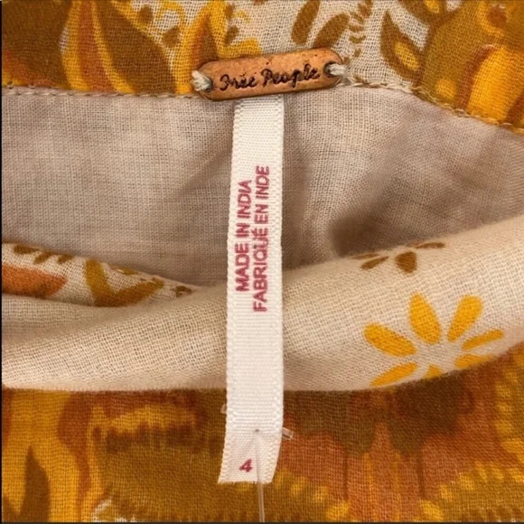 🆕Free People | Drop Waist Long Skirt Sz 4 NWT - Picture 5 of 9